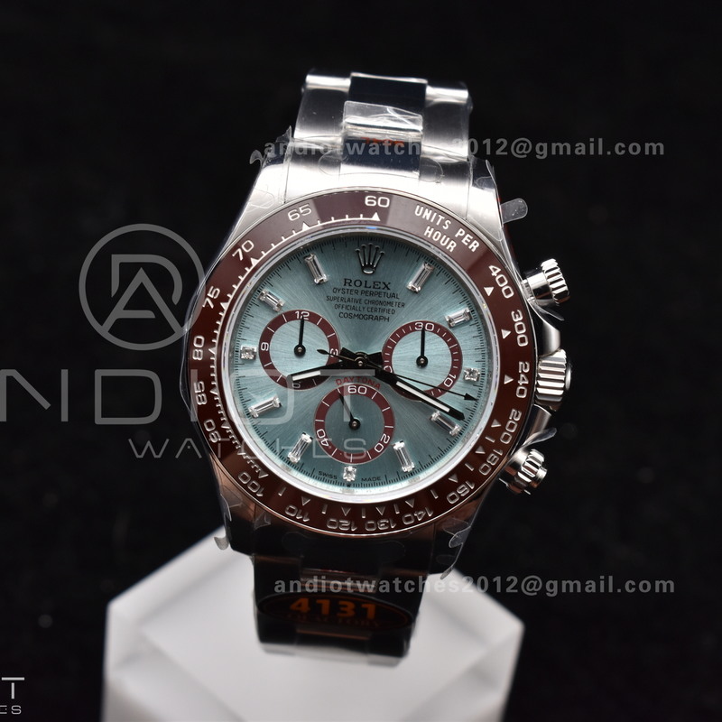 Daytona 126506 QF 1:1 Best Edition Ice Blue Dial Crystal Marker on SS/YG Braclet SH4131 V5